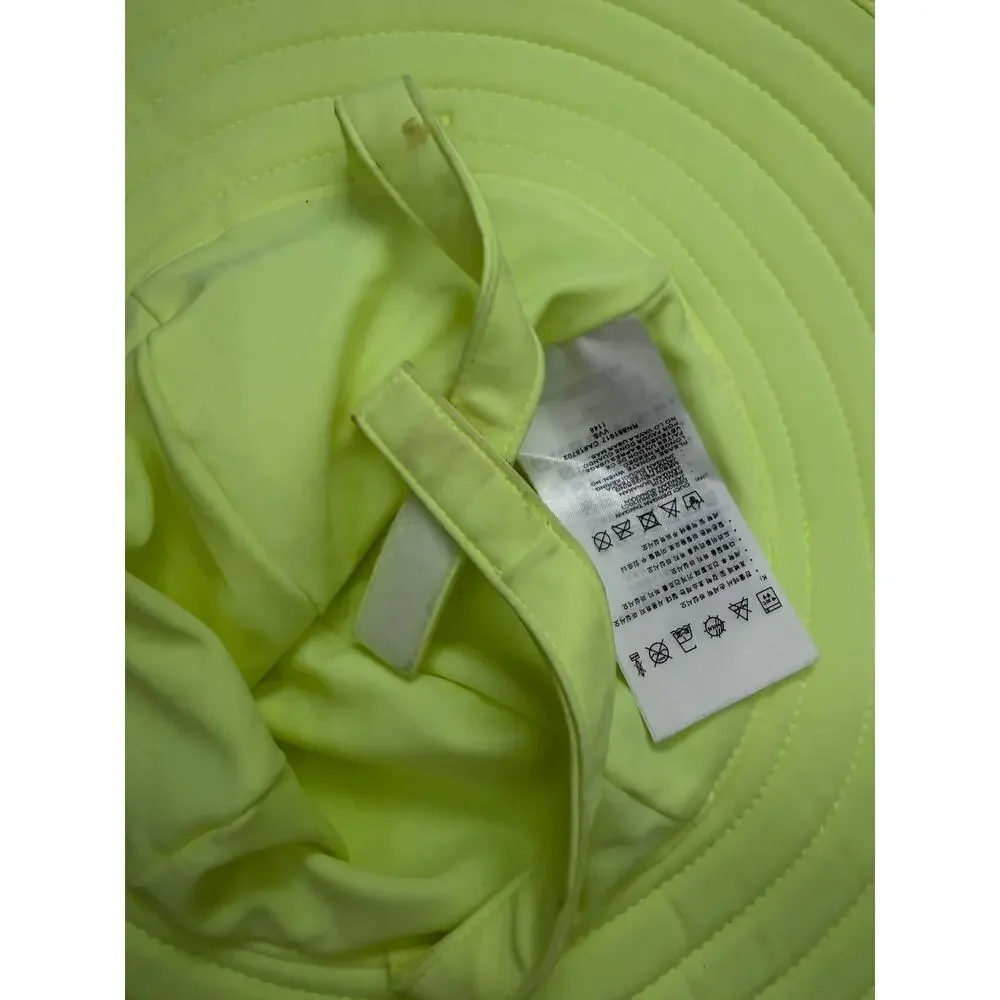 Hurley Toddler Sun Hat Neon Green Wide Brim Matte Stretch Nylon Tricot UPF 50+